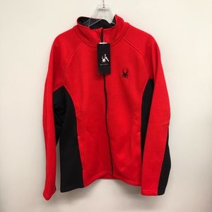 Spyder | Men's Constant Full Zip Sweater | Red | Small